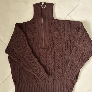 Topshop Oversized Cable Knit Sweater